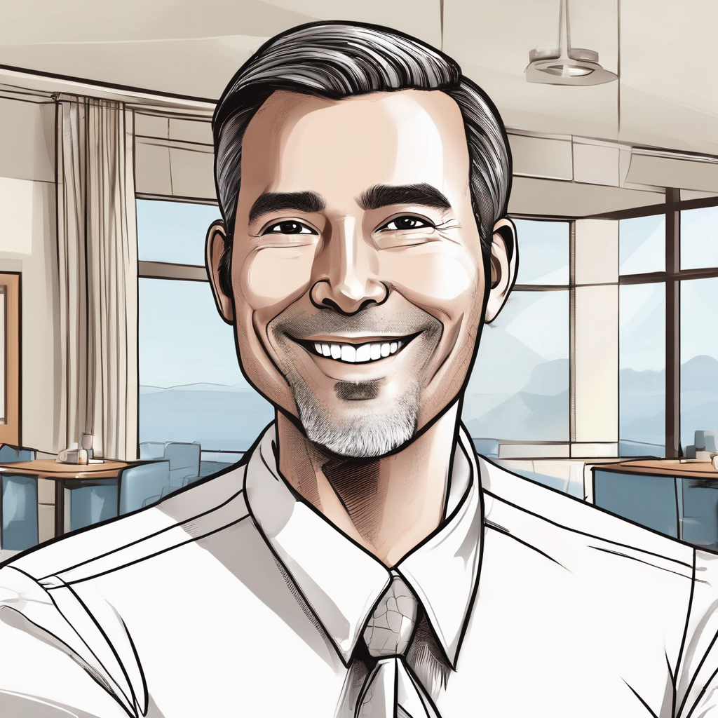 Illustrated member portrait for T. Zielinski
