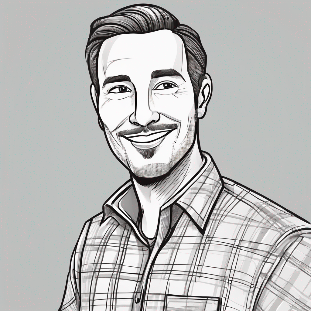 Illustrated member portrait for C. Vicknair II