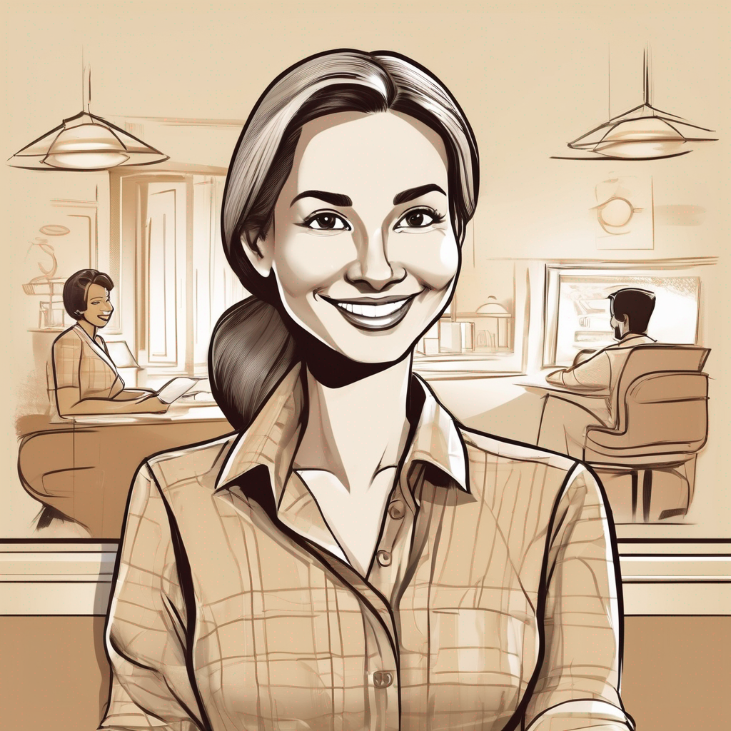 Illustrated member portrait for A. Harmon