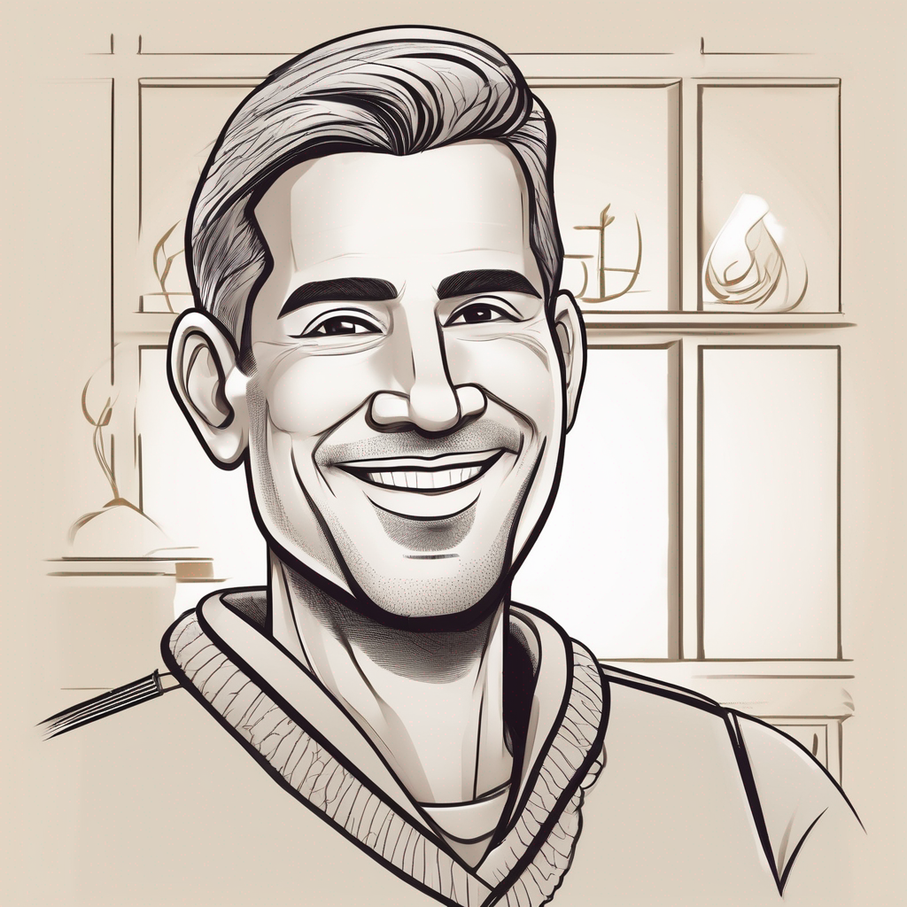 Illustrated member portrait for M. Wichrowski